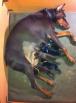 Zora and puppies - 8 days old